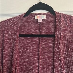 LuLaRoe Maroon Open Cardigan